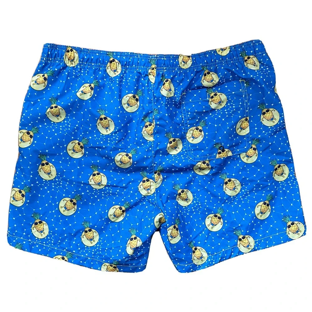 Beach Bros Swim‎ Trunks Men's 2XL Quick Dry Geometric Cool Pineapple Shorts